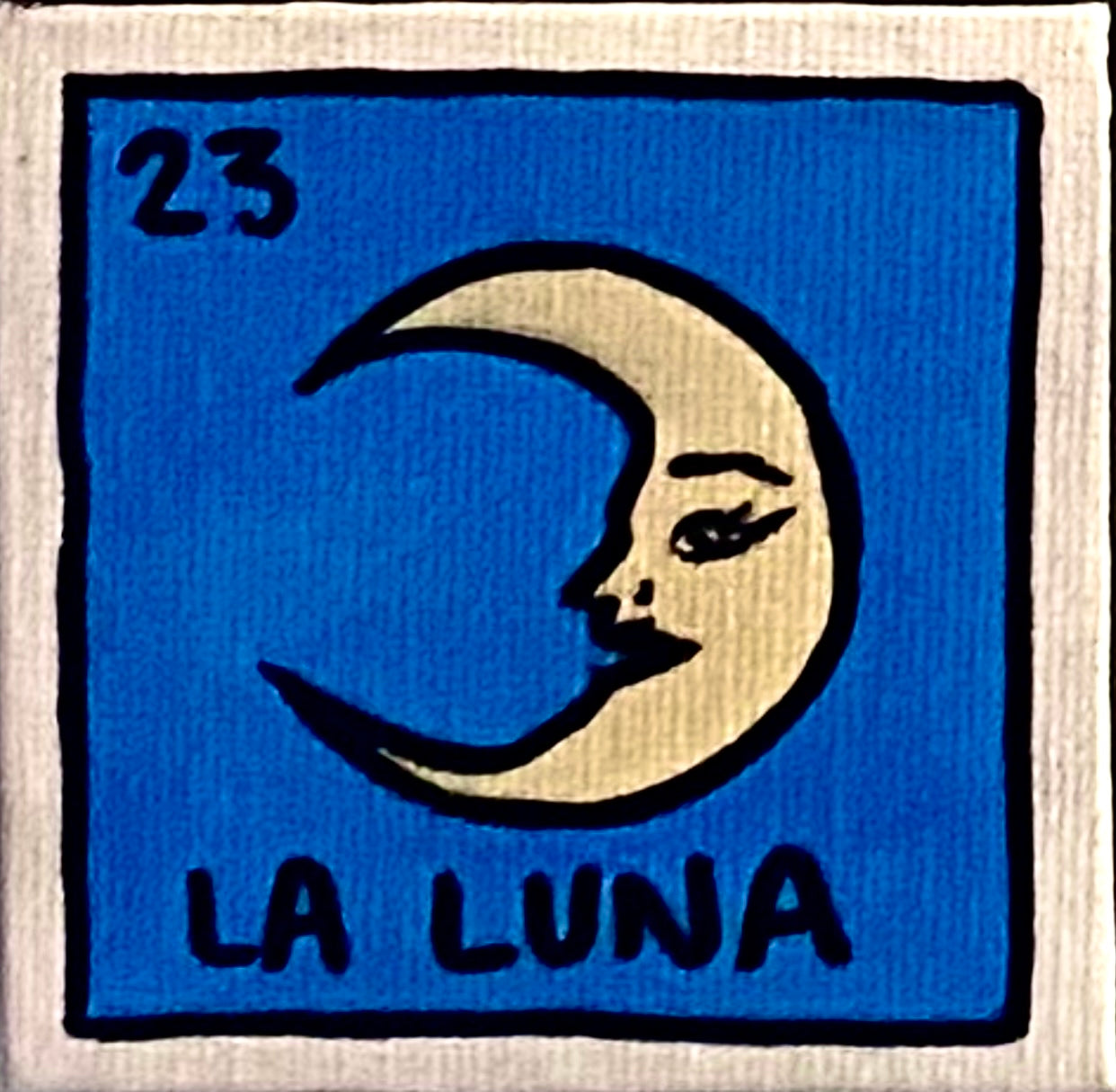 La Luna Hand-Painted Magnet