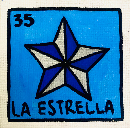 La Estrella Hand-Painted Magnet