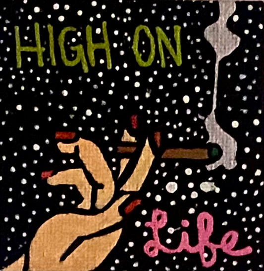 High on Life Hand-Painted Magneg