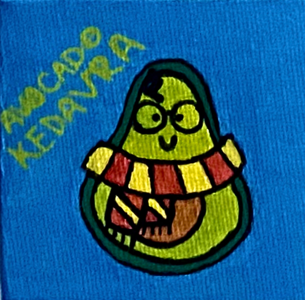 Avocado Kedavra! Hand-Painted Magnet